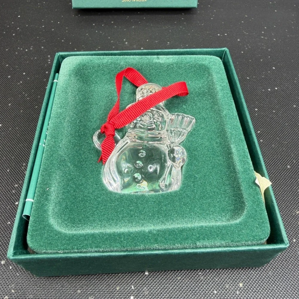 Marquis by Waterford‎ Crystal Snowman Ornament Christmas Endearments 1st Series